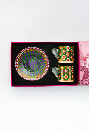 Think Pink Orient Bloom Kahve Fincanı (2’li Set)