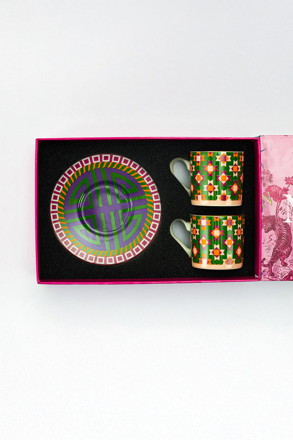 Think Pink Orient Bloom Kahve Fincanı (2’li Set)