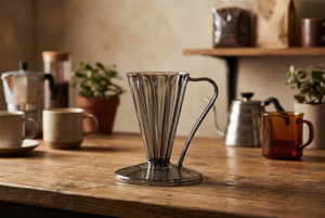 Cafec Flower Dripper Deep 27 – Füme (Clear Black)